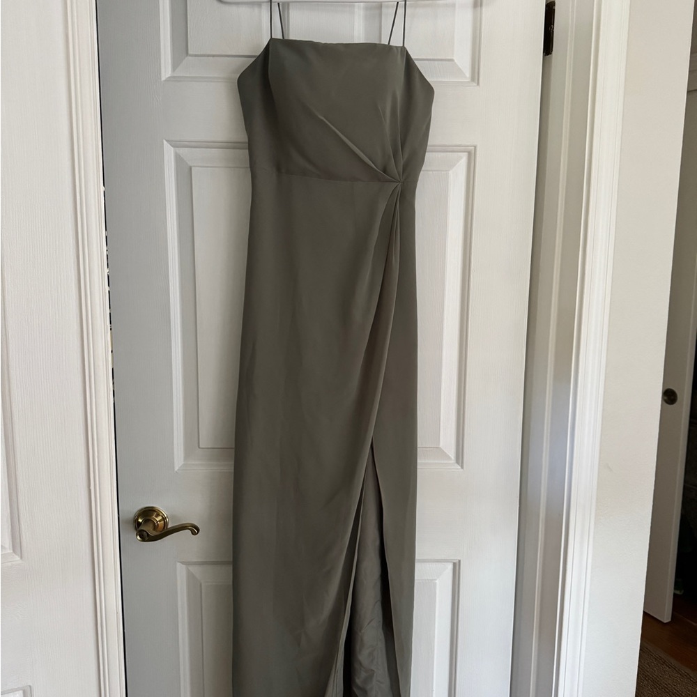 Jenny Yoo Demi Sage Green Dress